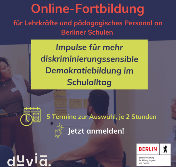 Bild mit den Informationen zur Online-Fortbildung